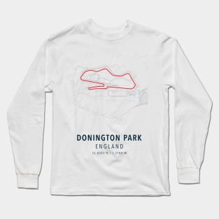 donington park simple map Long Sleeve T-Shirt